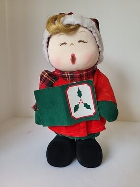 Vintage Musical Holiday Caroler Plays Jingle Bells